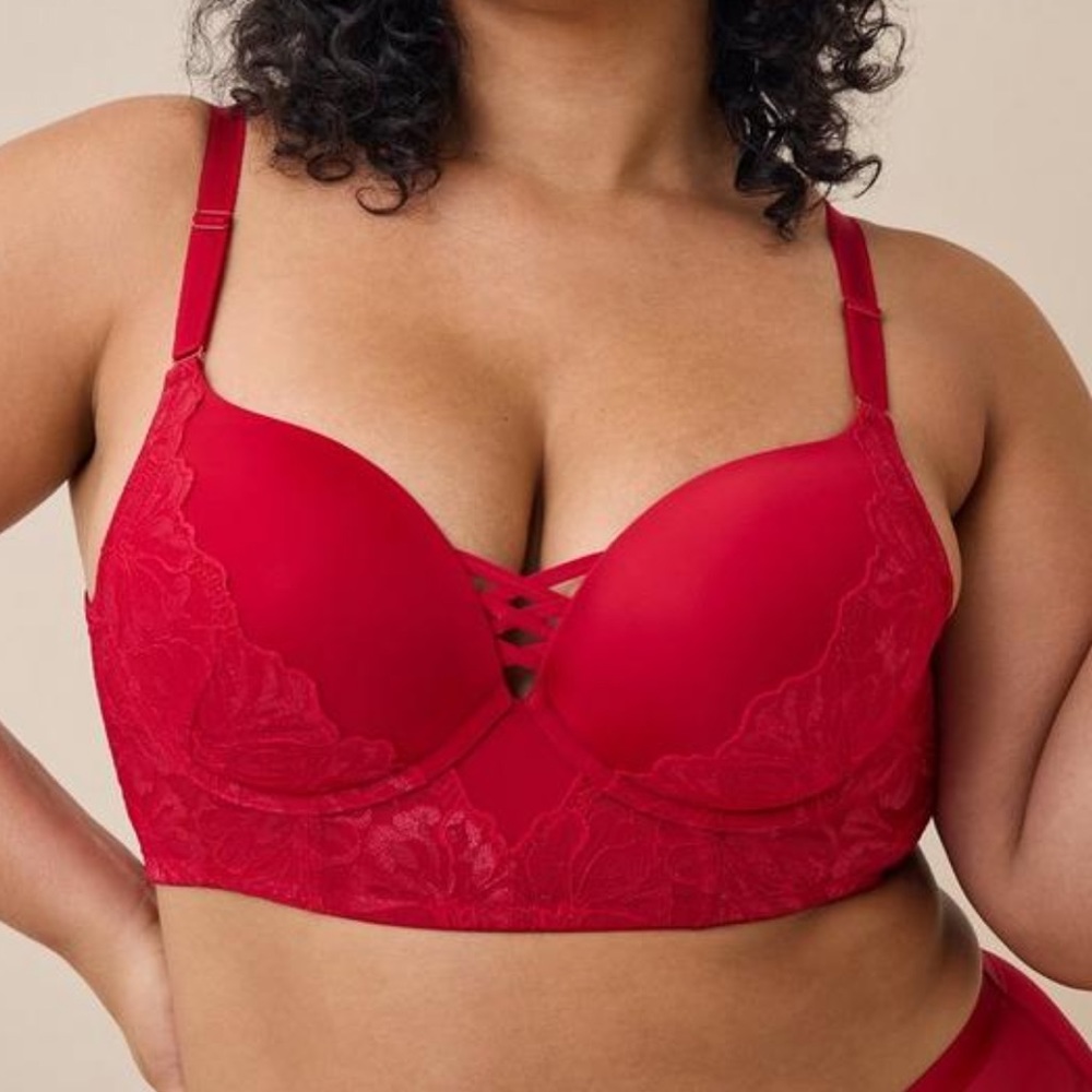 Torrid Longline Plunge Push Up Bra